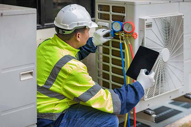 Professional Emergency Hvac Repair technician working in Lansford, PA